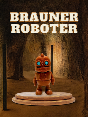 Brauner Roboter