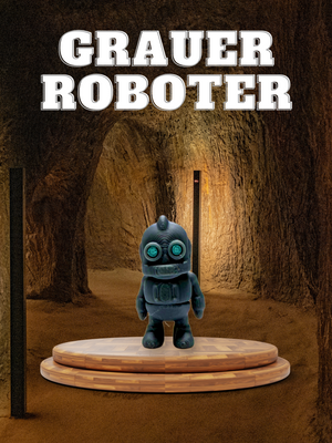 Grauer Roboter